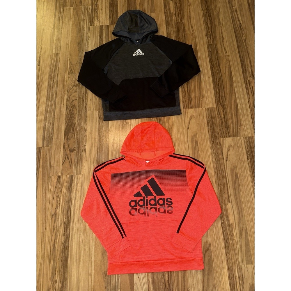 Adidas Boys Sz L Large 14/16 Dri-fit Hoddie Hooded Sweatshirt Lot